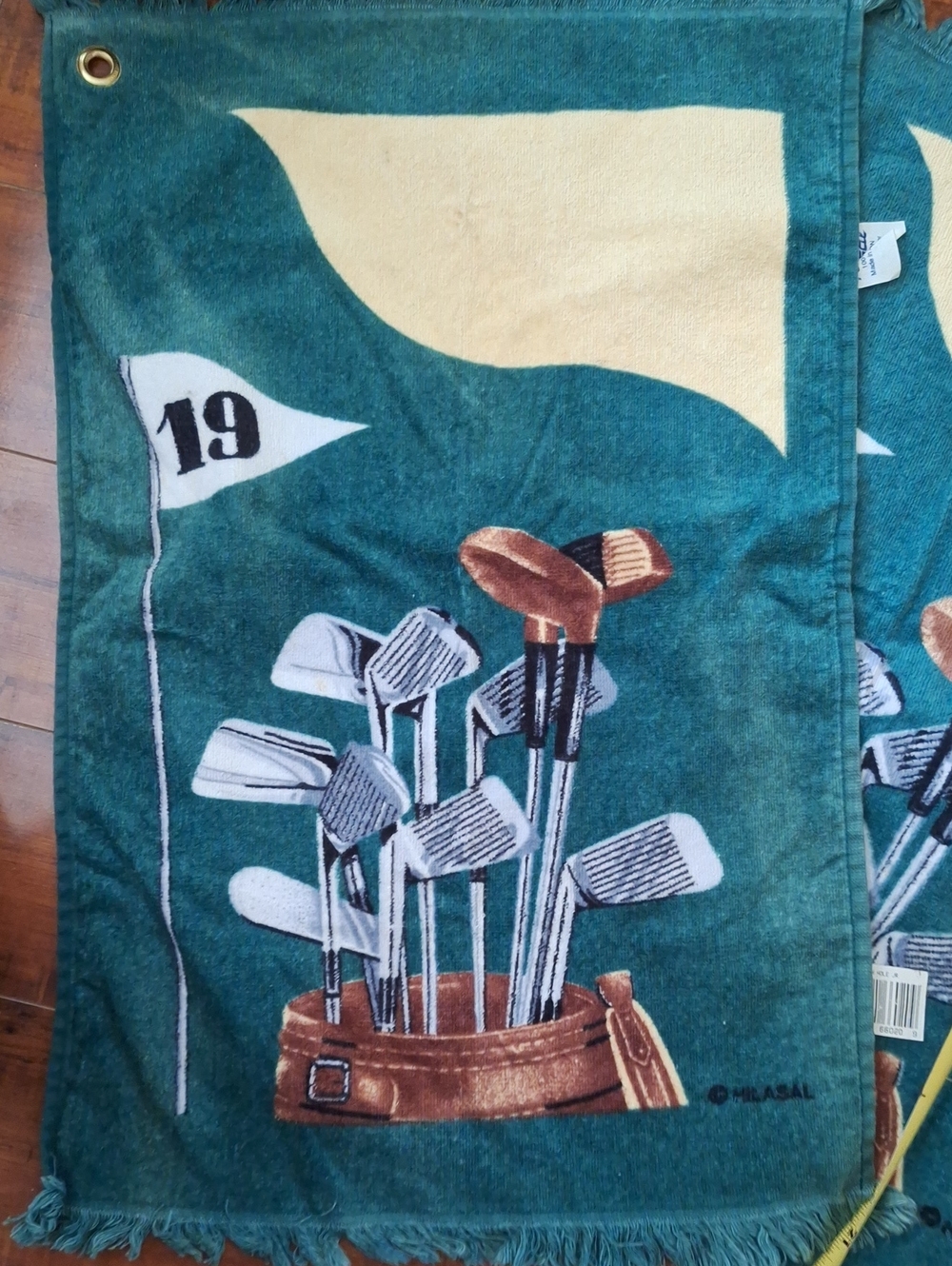 Vintage 1990s Hilasal "19th Hole" Golf Towels.